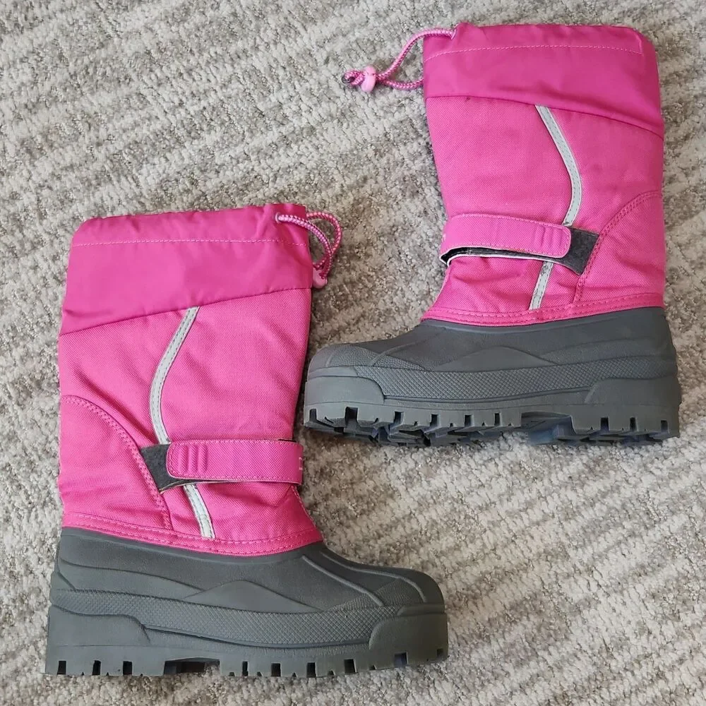 LL Bean kid's Northwoods snow boots pink size 2 youth (LLB Item 238064)